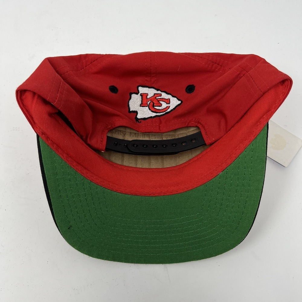 Vintage Kansas City Chiefs Competitor NFL Snapback Hat Football Mahomes 90s NWT - Picture 7 of 12